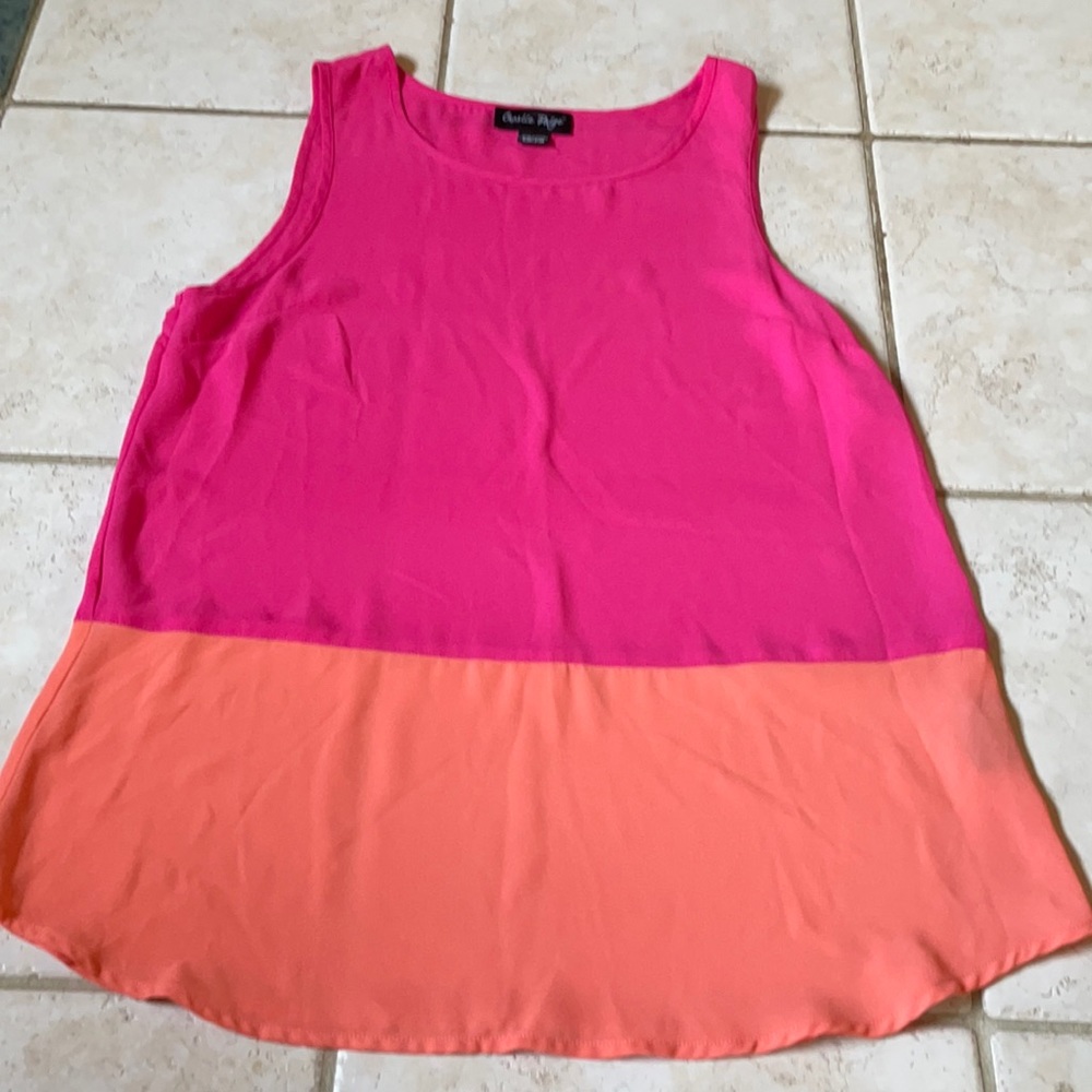 Orange and pink tank